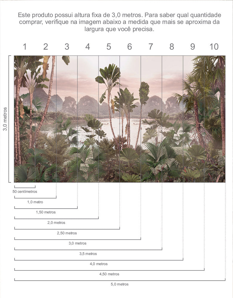 Painel de Parede Adesivo Floresta