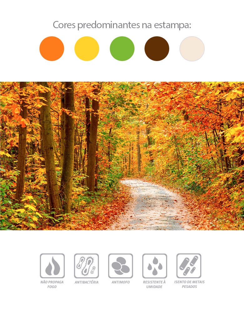 Painel de Parede Adesivo Paisagem de Outono