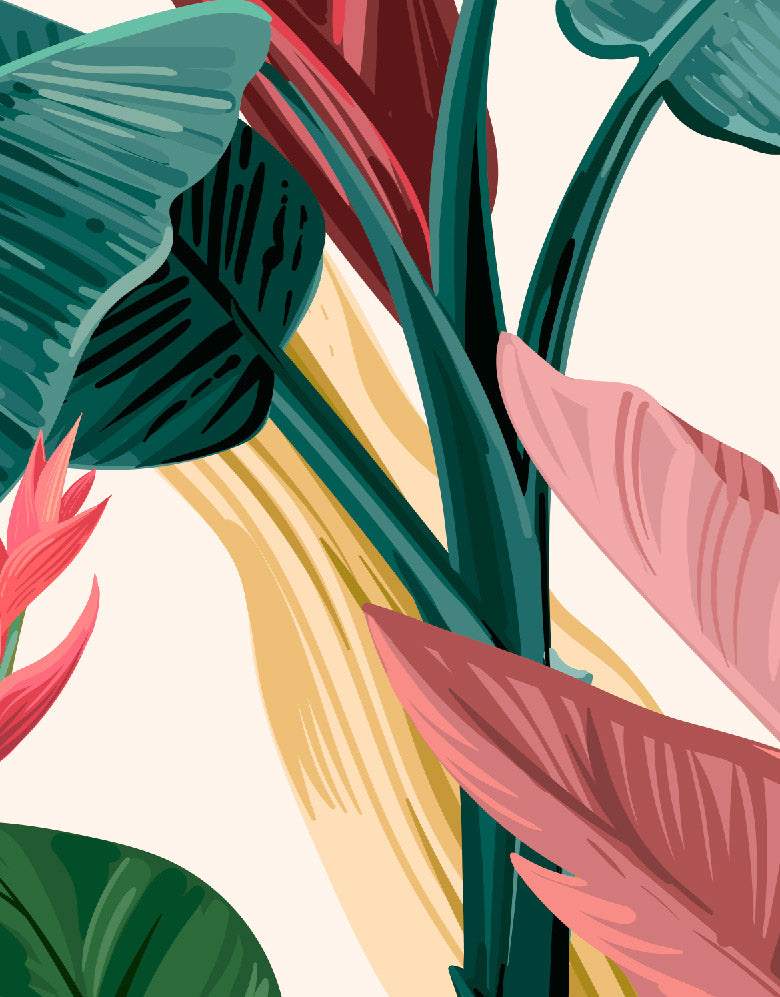 Painel de Parede Adesivo Folhagens