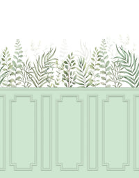 Painel de Parede Adesivo Folhas Boiserie
