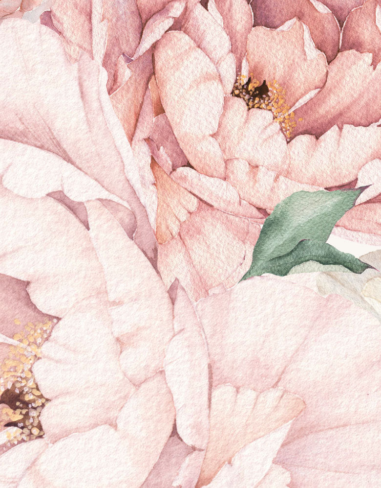 Painel de Parede Adesivo Peônias