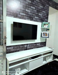 Papel de Parede Tijolinho Preto Luxo 2,50m x 50cm