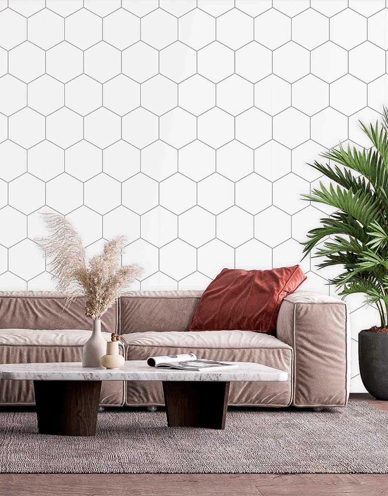 Papel de Parede Adesivo Colmeia