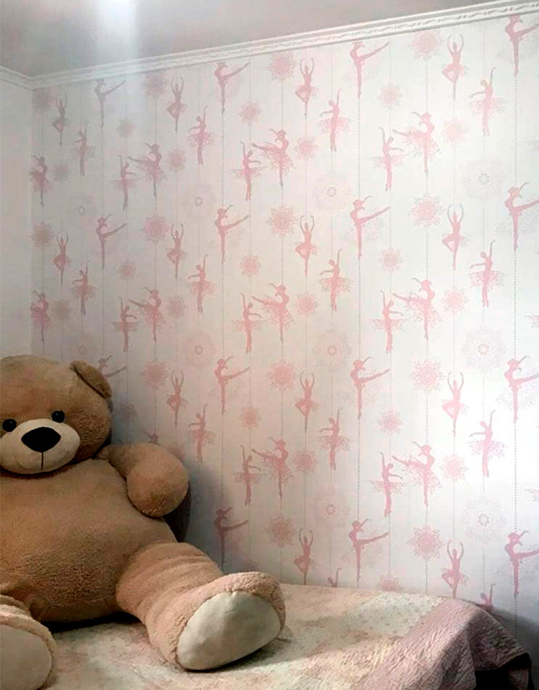 Papel de Parede Adesivo Bailarina Rosa