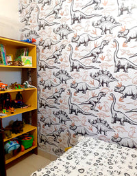 KIT DE 5 ROLOS - 1,50m x 50cm - Papel de Parede Adesivo Dinossauros