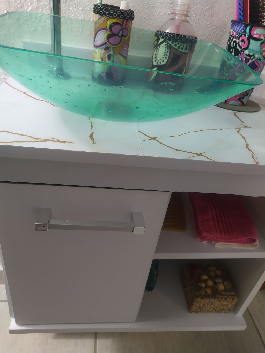 Adesivo para Pia Mármore Calacatta Oro Fosco