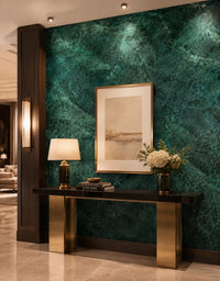 Papel de Parede Adesivo Mármore Verde Esmeralda