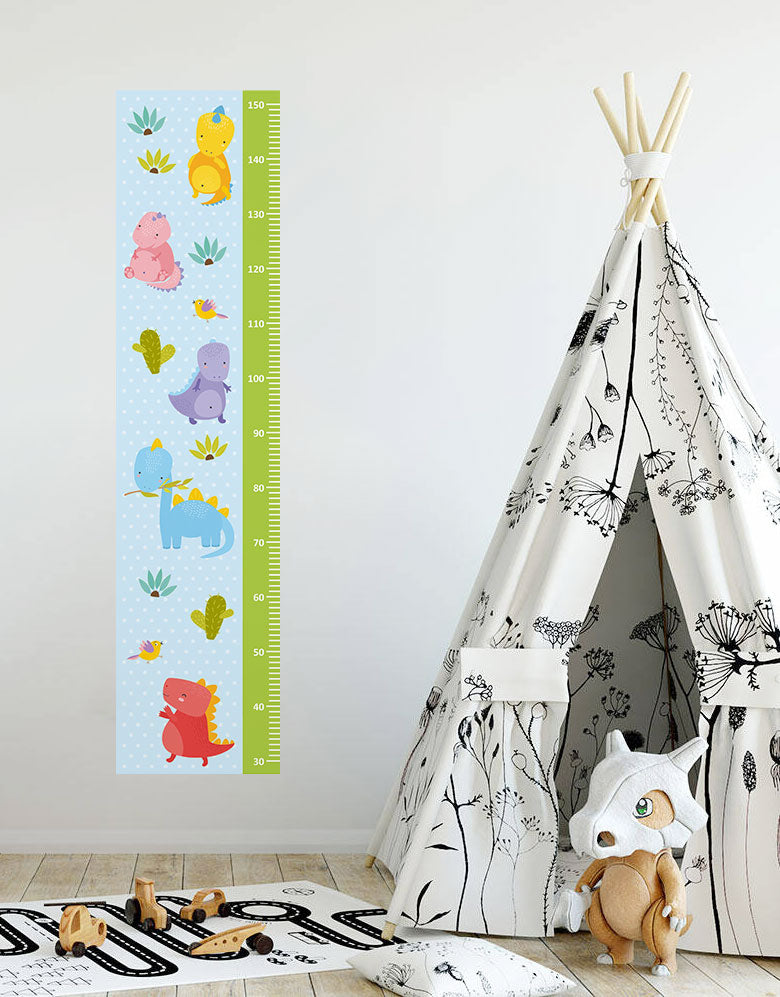 Adesivo Régua Crescimento Baby Dinos
