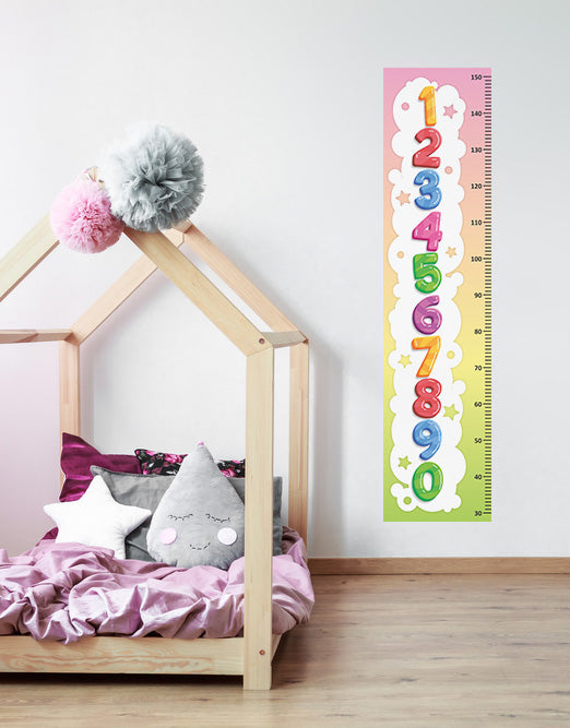 Adesivo Régua Crescimento Números
