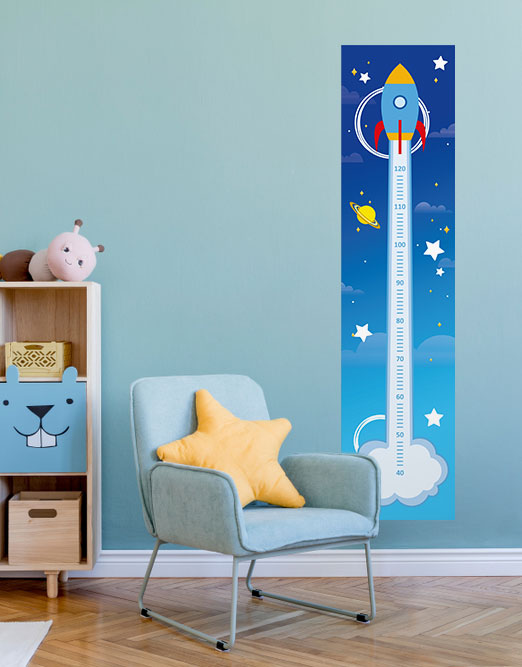 Adesivo Régua Crescimento Universo