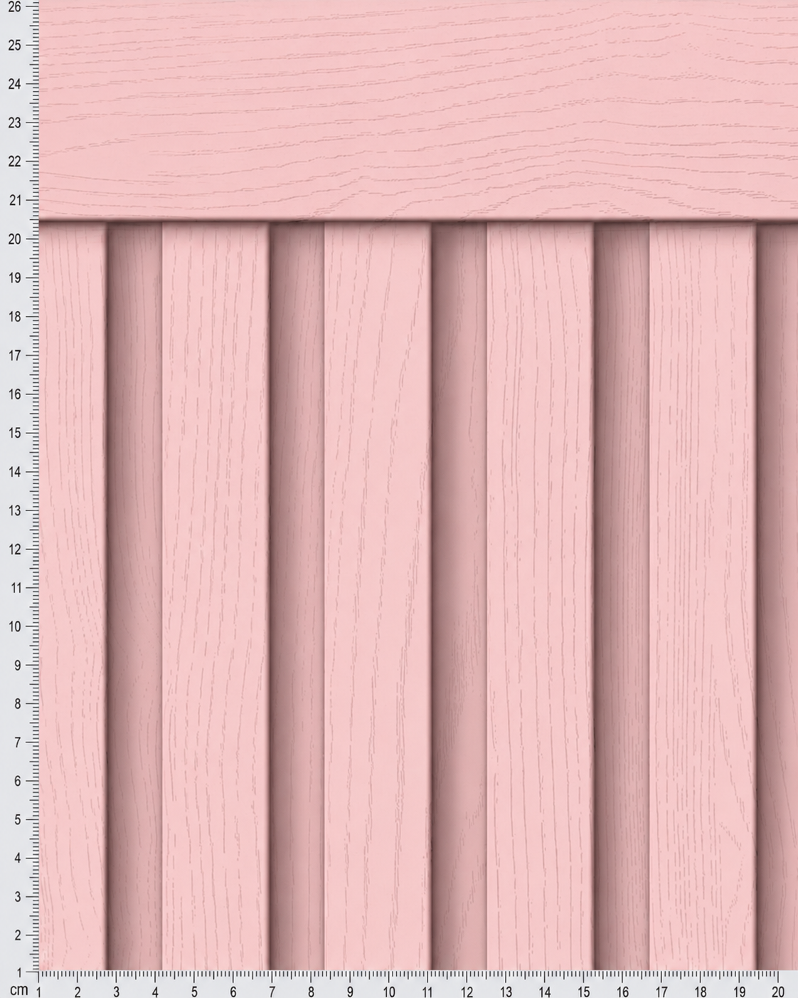 Papel de Parede Adesivo Meia Parede Ripado Rosa