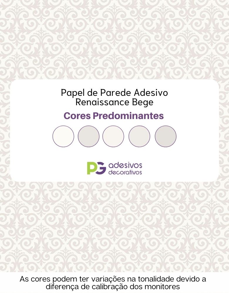 Papel de Parede Adesivo Renaissance Bege